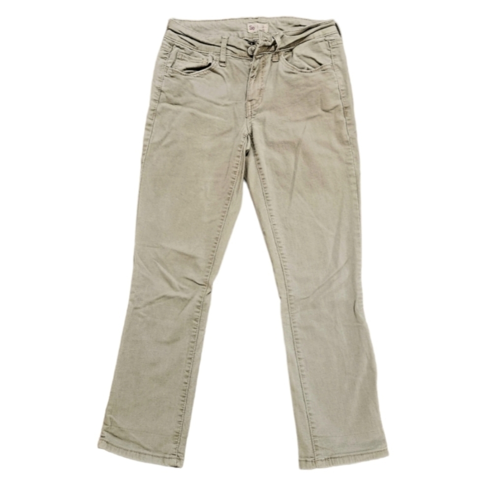 So jean denim capri size 5 light green